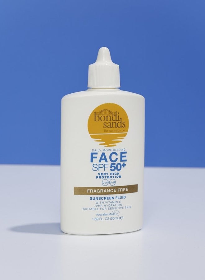 BONDI SANDS سائل وجه خالي من العطر SPF 50+ 50 مل - واقي شمس خفيف الوزن - Image 2